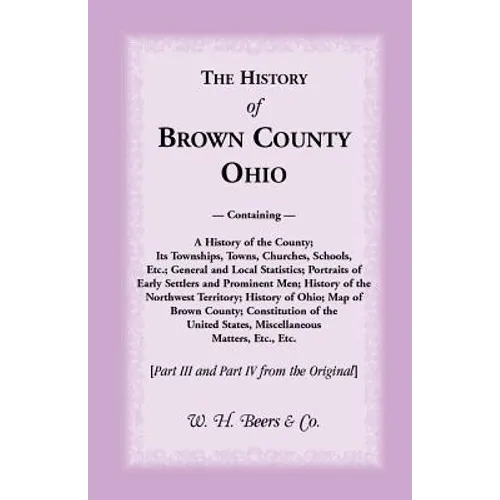 The History of Brown County, Ohio