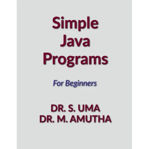 Simple Java Programs