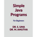 Simple Java Programs