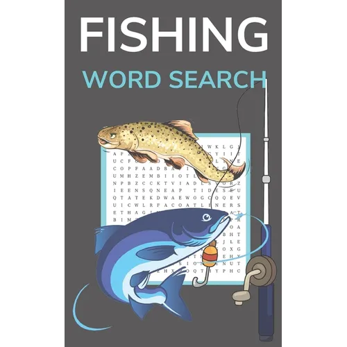 Fishing Word Search: Puzzle Book for Adults 5x8 Inches Pocket Size