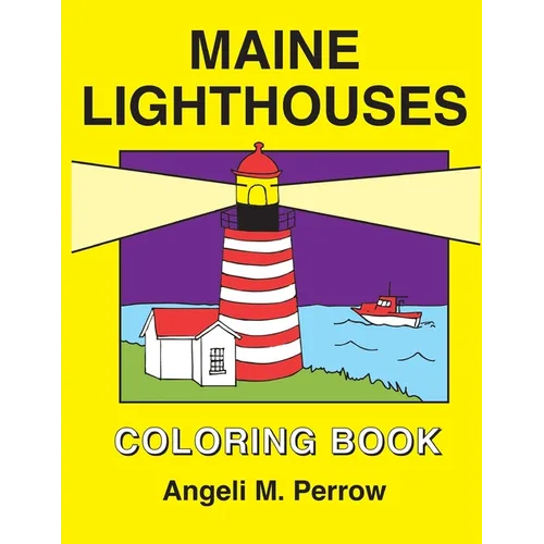 Maine Lighthouses Coloring Book