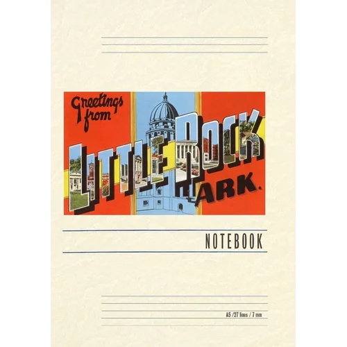 Vintage Lined Notebook Greetings from Little Rock