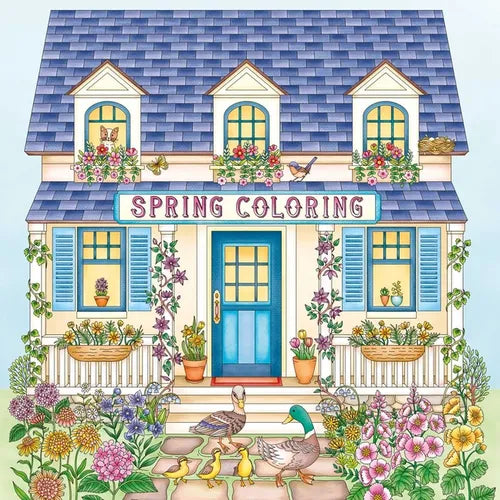 Spring Coloring: A Calming Coloring Book for Adults