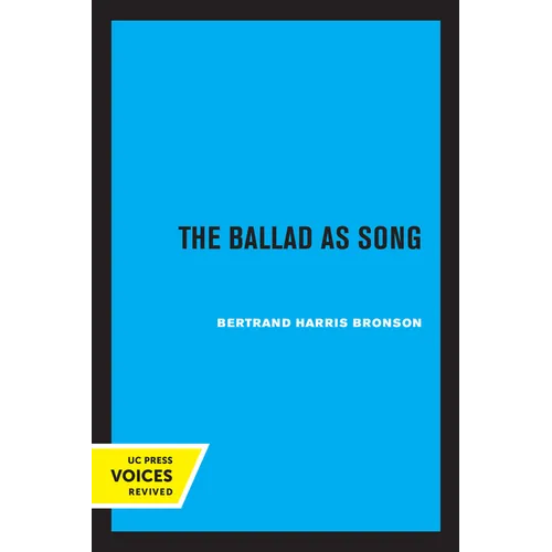 The Ballad as Song