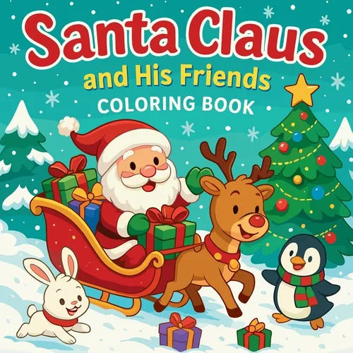 Santa Claus and His Friends - Coloring Book