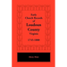 Early Church Records of Loudoun County, Virginia, 1745-1800