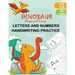Dinosaur Draw and Trace Workbook: Numbers, Letters and Sight Word Practice Pages