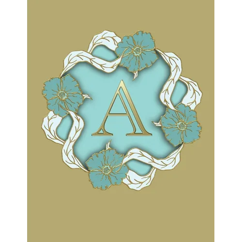 A: 100 Pages 8.5" X 11" Monogram Notebook College Ruled Line Paper