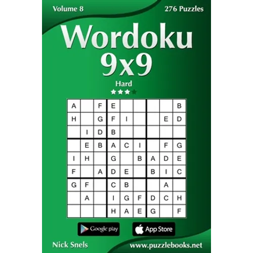 Wordoku 9x9 - Hard - Volume 8 - 276 Logic Puzzles