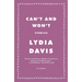 Can't and Won't: Stories