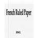 French Ruled Paper: 200 Pages 8.5" X 11"