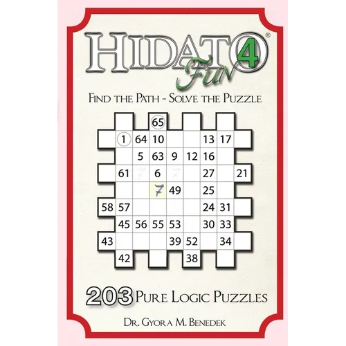 Hidato fun 4: 203 New Logic Puzzles