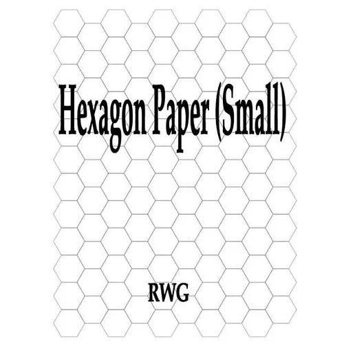 Hexagon Paper (Small): 100 Pages 8.5" X 11"
