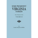 Some Prominent Virginia Families. Four Volumes in Two. Volumes I-II
