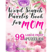 Word Search Puzzles Book for Mom: 99 Large-Print Puzzles: Funny brain exercise Mother s Day Gifts for Mommy Grandma Adults Women Seniors travel games