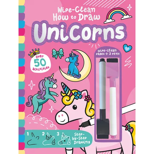 Wipe-Clean How to Draw Unicorns