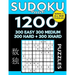 Sudoku Book 1,200 Puzzles, 300 Easy, 300 Medium, 300 Hard and 300 Extra Hard: Sudoku Puzzle Book With Four Levels of Difficulty To Improve Your Game