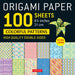 Origami Paper 100 Sheets Colorful Patterns 8 1/4 (21 CM): Extra Large Double-Sided Origami Sheets Printed with 12 Different Color Combinations (Instru
