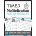 Timed Multiplication Practice Tests for Numbers 0-12