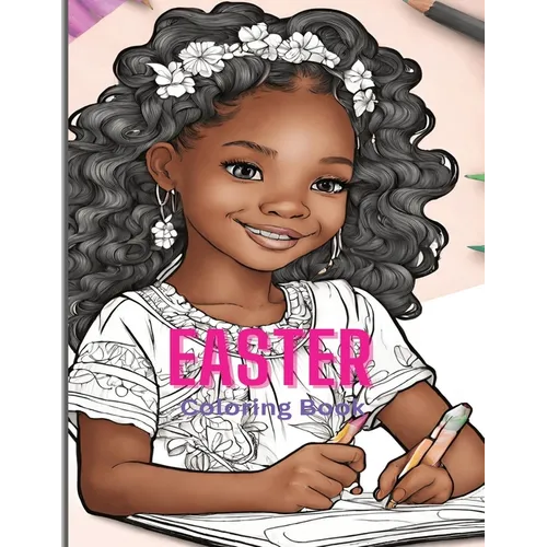 Easter Coloring Book for African American Girls