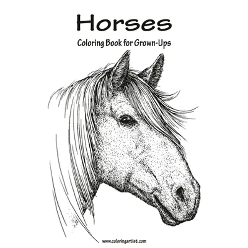 Horses Coloring Book for Grown-Ups 1