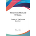 These From The Land Of Sinim: Essays On The Chinese Question