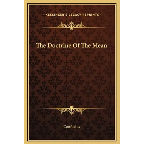 The Doctrine Of The Mean