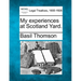 My Experiences at Scotland Yard.