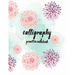 Calligraphy Practice NoteBook: Hand Lettering: Calligraphy Workbook: Watercolor Flower purple: (Training, Exercises and Practice: Lettering calligrap