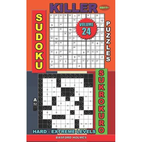 Killer sudoku puzzles and Sukrokuro.: Hard - extreme levels.
