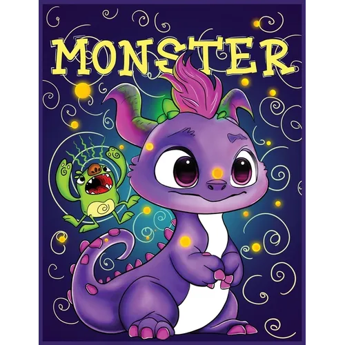 Monster Activity Book for Kids: Cute, Funny Monsters Book for Kids, Activity Book with Monster 123 Pages, Big Activity Book