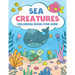 Sea Creatures Coloring Book For Kids: Amazing Ocean Animals Coloring Book For Kids Ages 3-8