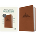 NLT Giant Print Premium Value Bible, Filament Enabled (Leatherlike, British Tan Mountain)