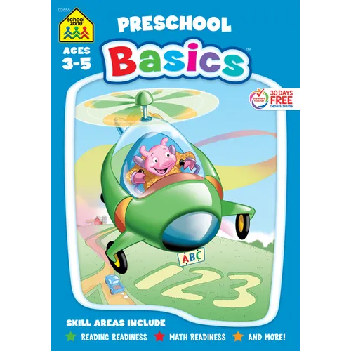 School Zone Preschool Basics 96-Page Workbook
