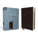 NIV, Thinline Bible, Bonded Leather, Black, Indexed, Red Letter Edition