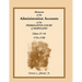 Abstracts of the Administration Accounts of the Prerogative Court of Maryland, 1754-1760, Libers 37-45