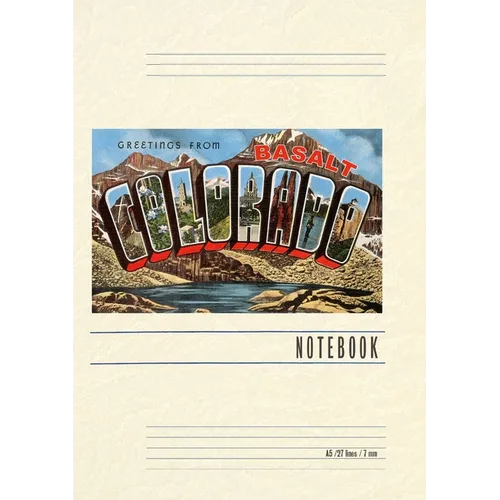 Vintage Lined Notebook Greetings from Basalt