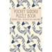 Pocket Sudoku Puzzle Book: Moderate Level - 150 puzzles 9x9 & 16x16 grids Koi Fish Pattern Blue Travel Size Paperback Notebook