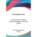 Ceremonies, Etc.: New York State Inebriate Asylum, Binghamton, New York (1859)