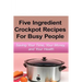Simple Five Ingredient Crockpot Recipes For Busy People: Saving Your Time, Your Money, and Your Health