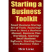 Starting a Business Toolkit: Small Business Startup Set of Tools, Featuring How to Start a Business Manual, Business Plan Workbook, Starting Small