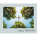 Happy Retirement Guest Book ( Landscape Hardcover ): Guest book for retirement, message book, memory book, keepsake, landscape, retirement book to sig