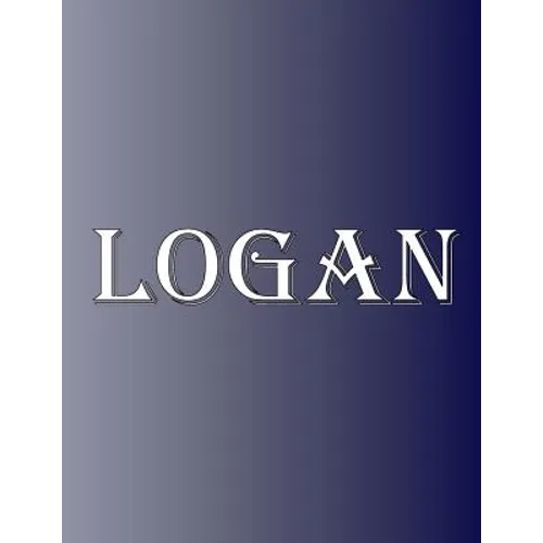 Logan: 100 Pages 8.5" X 11" Personalized Name on Notebook College Ruled Line Paper