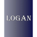 Logan: 100 Pages 8.5" X 11" Personalized Name on Notebook College Ruled Line Paper
