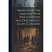 Memoirs of the Sansons From Private Notes and Documents, Ed. by H. Sanson