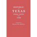 Republic of Texas: Poll Lists for 1846