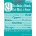 240 Vocabulary Words Kids Need to Know: Grade 3