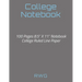 College Notebook: 100 Pages 8.5" X 11" Notebook College Ruled Line Paper
