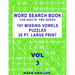 Word Search Book For Adults: Pro Series, 101 Missing Vowels Puzzles, 20 Pt. Large Print, Vol. 3