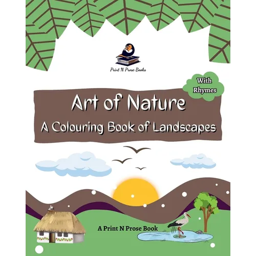 Art of Nature: A Colouring Book of Landscapes - Scenery Coloring Book for Kids - Beautiful Coloring - Colouring Activity Book for 6 to 9 Years Old